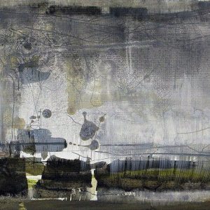 A Day in November II (2012) - Oil, drawing, ink on cardboard - 18 x 24 cm