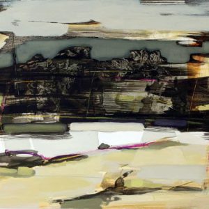 A golden promise (2015) - Oil, drawing, pigmented shellac on painting panel - 40 x 50 cm