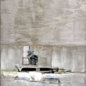 Analysis (2012) - Oil, drawing, pigmented shellac, collage on wood - 42 x 30 cm