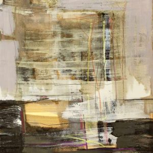 And hum a purring note (2016) - Oil, drawing, pigmented shellac on cardboard - 48 x 32 cm