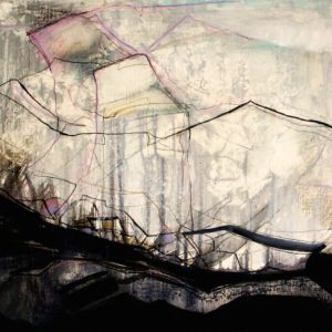 Applicant for Spring (2012) - Oil, drawing, resin on linen paper - 42 x 56 cm