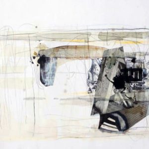 Counterpoint (2013) - Oil, drawing, collage, pigmented shellac, tape on paper