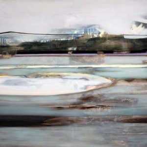 Decampment XXV (2014) - Oil, drawing, pigmented shellac on canvas - 100 x 140 cm