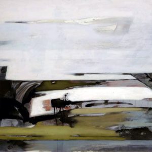 Decampment XXVI (2014) - Oil, drawing, pigmented shellac on canvas - 100 x 140 cm