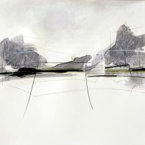 Decampment Z15 (2014) - Oil, drawing, pigmented shellac on paper - 40 x 40 cm