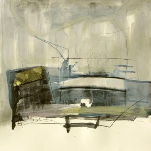 Decampment Z17 (2014) - Oil, drawing, pigmented shellac on paper - 40 x 40 cm