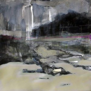 Decampment Z18 (2014) - Oil, drawing, pigmented shellac on paper - 40 x 40 cm