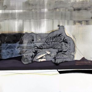 Decampment Z23 (2014) - Oil, drawing, pigmented shellac on paper - 40 x 40 cm