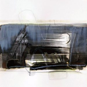 Decampment Z25 (2015) - Oil, drawing, pigmented shellac on paper - 40 x 40 cm
