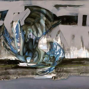 Gleanings (2015) - Oil, drawing, pigmented shellac on linen paper - 38 x 46 cm