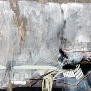 Haphazard (2014) - Oil, drawing, ink, collage on wood - 30 x 42 cm
