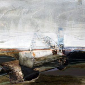 Herschel (2014) - Oil, drawing, indian ink, collage on wood