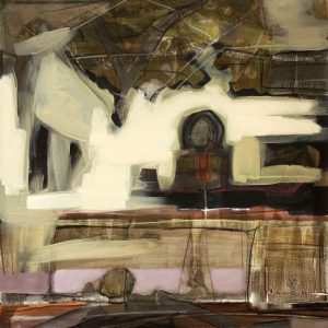 How many days before (2016) - Oil, drawing, pigmented shellac on cardboard - 56 x 42 cm