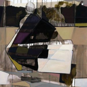 I forgot to remember to forget III (2015) - Oil, drawing, pigmented shellac on canvas - 120 x 100 cm