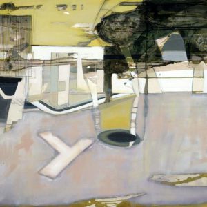 I forgot to remember to forget (2014) - Oil, drawing, pigmented shellac on canvas - 100 x 120 cm