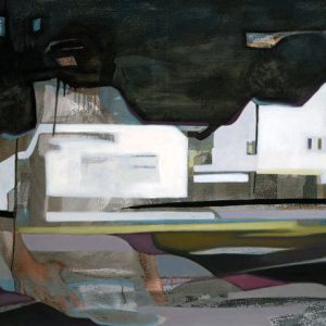I forgot to remember to forget V (2014) - Oil, drawing, pigmented shellac on canvas - 100 x 140 cm