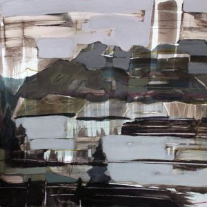 I forgot to remember to forget XI (2016) - Oil, drawing, pigmented shellac on cardboard - 42 x 56 cm