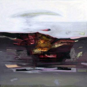 Leading to another revealation (2017) - Oil, drawing, pigmented shellac on canvas - 80 x 80 cm