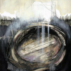 Legitimation (2012) - Oil, drawing, resin on linen paper - 56 x 42 cm