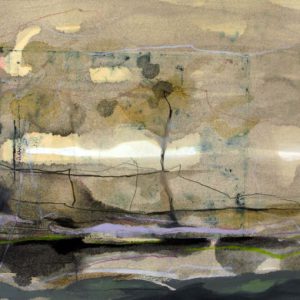 On all the Ways V (2012) - Oil, drawing, pigmented shellac on paper - 31 x 38 cm
