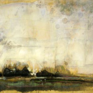 On all the Ways XIV (2012) - Oil, drawing, pigmented shellac on wood - 30 x 40 cm