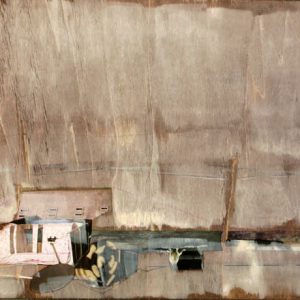 Order of Life (2012) - Oil, drawing, pigmented shellac, collage on wood - 30 x 42 cm