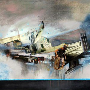 Origin and Identify (2011) - Oil, drawing, collage on paper - 21 x 29,5 cm