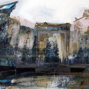 Some finest trails to gild your time, Detail (2017) - Oil, drawing, pigmented shellac on canvas - 80 x 100 cm