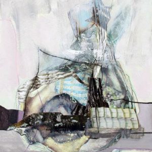 Some remarkable things (2018) - Oil, drawing, collage, decollage on cardboard - 28 x 20 cm