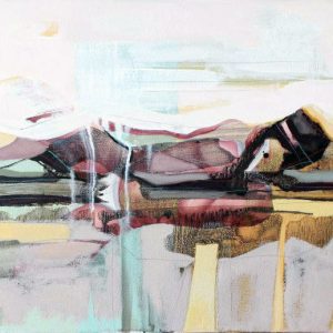 Taking back some memories (2018) - Oil, drawing, pigmented shellac on canvas - 40 x 50 cm