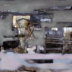 The Tardy Garden LVXI (2015) - Oil, drawing, pigmented shellac on linen paper - 36 x 48 cm