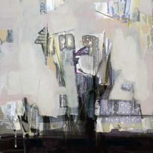 The Tardy Garden LVXVI (2015) - Oil, drawing, pigmented shellac on linen paper - 46 x 38 cm