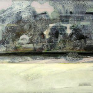The Tardy Garden XXXII (2014) - Oil, drawing, pigmented shellac on canvas - 60 x 80 cm