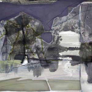 The Tardy Garden XXXVIII (2014) - Oil, drawing, pigmented shellac on linen paper - 38 x 46 cm
