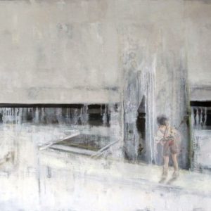 The Witness (2013) - Oil, drawing, pigmented shellac on canvas - 60 x 80 cm