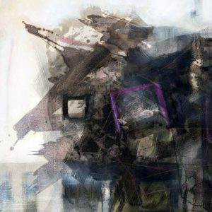 To forgive and be forgotten soon, Detail (2016) - Oil, drawing, ink, shellac on canvas - 120 x 100 cm