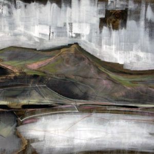Tonus (2012) - Oil, drawing, pigmented shellac on wood - 42 x 60 cm