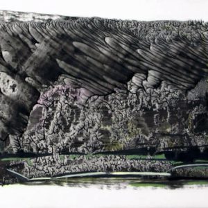 Transmission II (2013) - Oil, drawing on tracing paper - 21 x 29 cm
