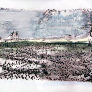 Transmission XI (2013) - Oil, drawing, pigmented shellac on tracing paper - 21 x 29 cm