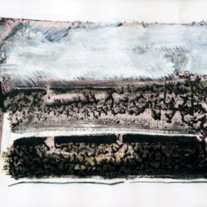 Transmission XIII (2013) - Oil, drawing, pigmented shellac on tracing paper - 21 x 29 cm