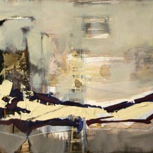 Tryst IX (2014) - Oil, drawing, pigmented shellac on canvas panel - 30 x 40 cm