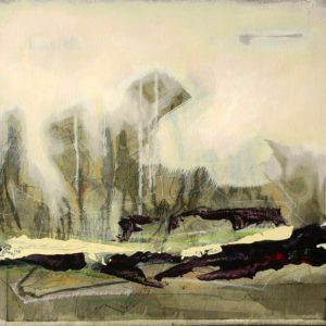 Tryst V (2014) - Oil, drawing, pigmented shellac on canvas panel - 41 x 46 cm