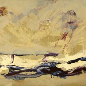 Tryst XIII (2014) - Oil, drawing, pigmented shellac on linen paper - 24 x 30 cm