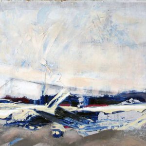 Tryst XV (2014) - Oil, drawing, pigmented shellac on wood - 30 x 40 cm