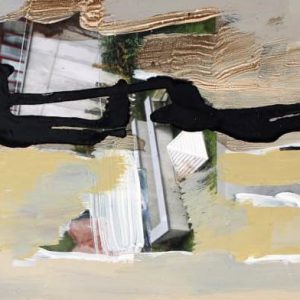 Unvisited Places K126 (2016) - Oil, drawing, pigmented shellac on print - 10 x 15 cm