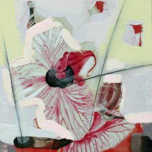 Unvisited Places K136 (2016) - Oil, drawing, pigmented shellac on print - 15 x 10 cm