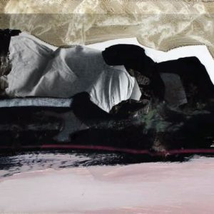 Unvisited Places K139 (2016) - Oil, drawing, pigmented shellac on print - 10 x 15 cm