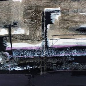 Unvisited Places K145 (2016) - Oil, drawing, pigmented shellac on print - 10 x 15 cm