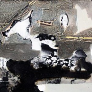Unvisited Places K171 (2016) - Oil, drawing, pigmented shellac on print - 10 x 15 cm
