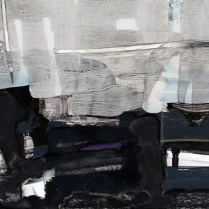 Unvisited Places K188 (2016) - Oil, drawing, pigmented shellac on print - 10 x 15 cm
